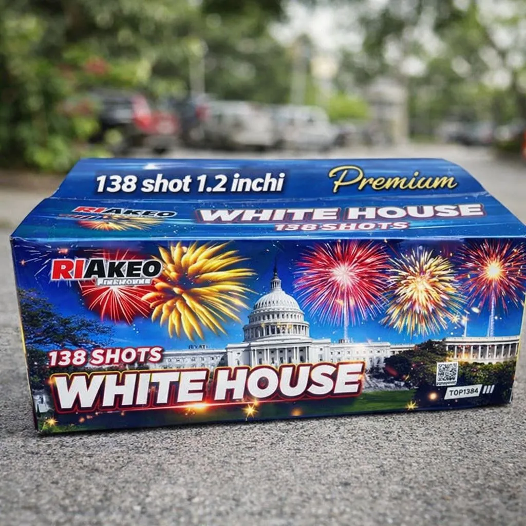  Kembang Api Cake Top1384 White House 138 Shots1.2 Inch Cake Fireworks Indonesia