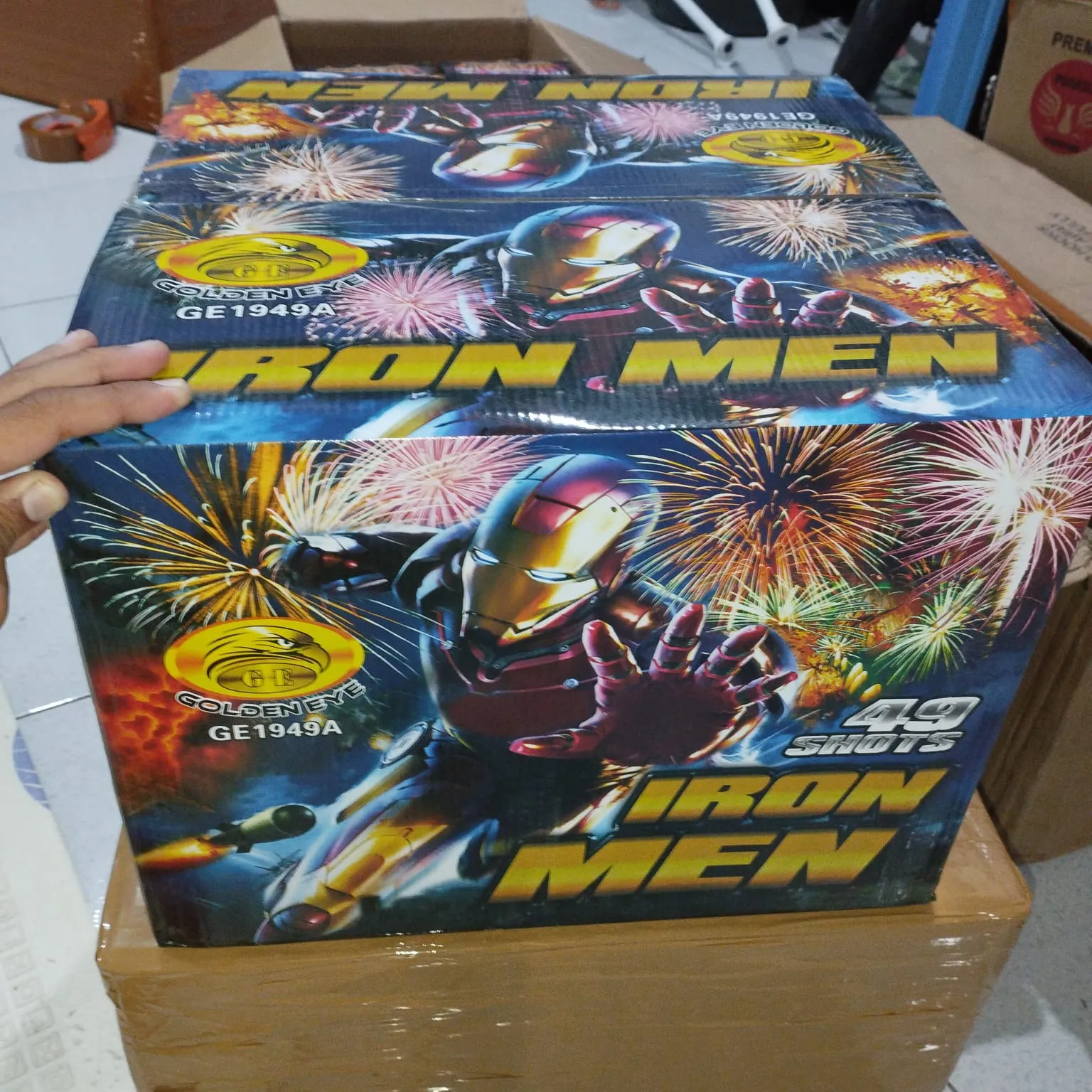 Iron Men 49 Shots 1.9” 17 Kg Terbsar Termewah