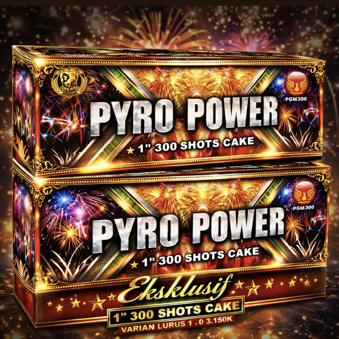 Pyro Power 300 Shot 1 Inchi